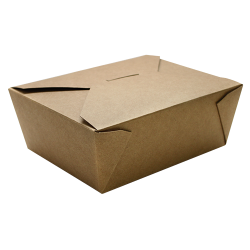 Folded Kraft Food Container #8 - 48oz