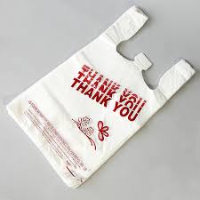 Plastic T-shirt Bag 12x7x22