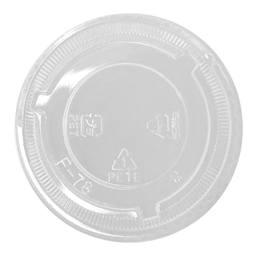 Flat Lids for 8, 10 oz PET cup (78mm), 1000/case