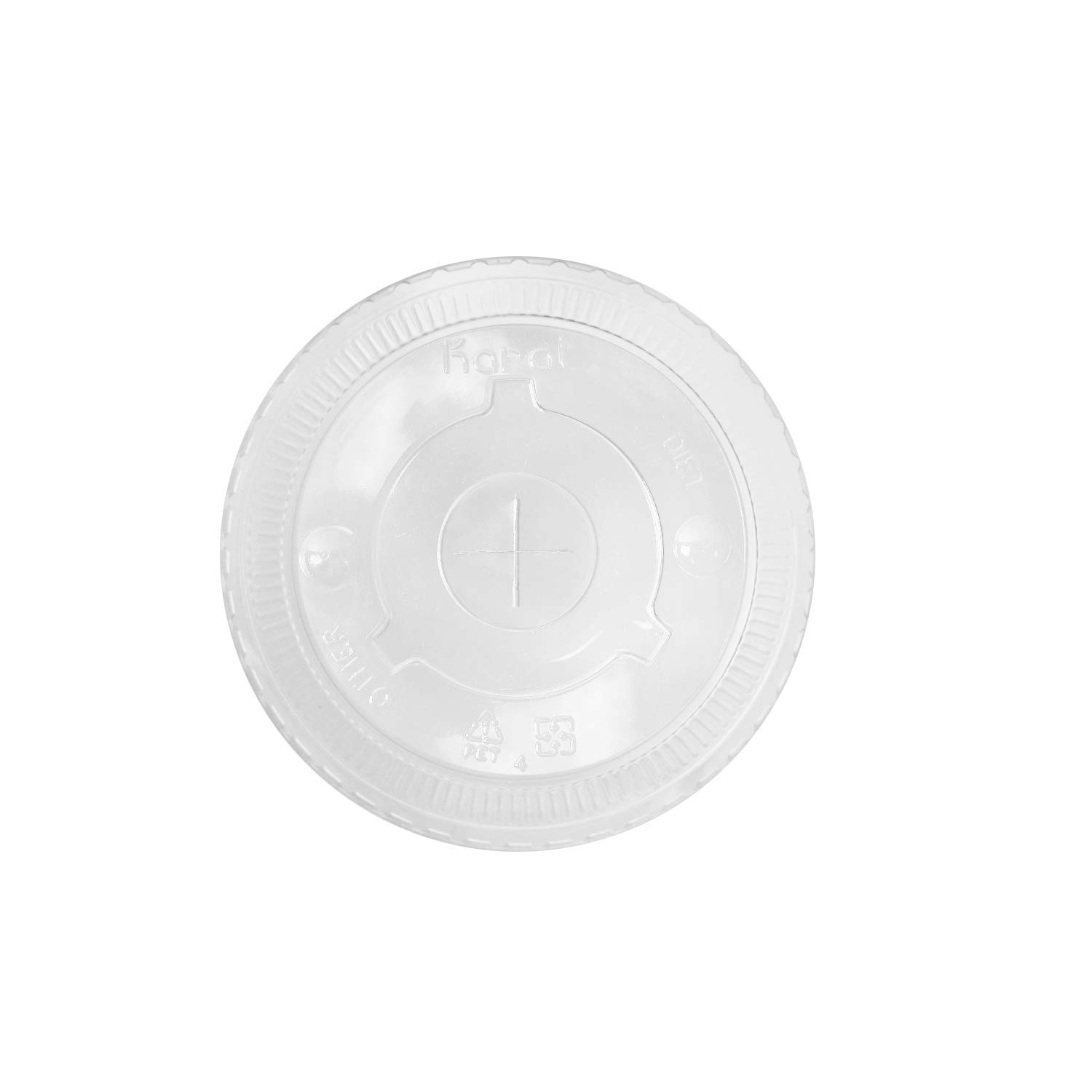 PET flat lid for 32 oz PolyPro & Double Poly Paper Cold Cup_104.5mm