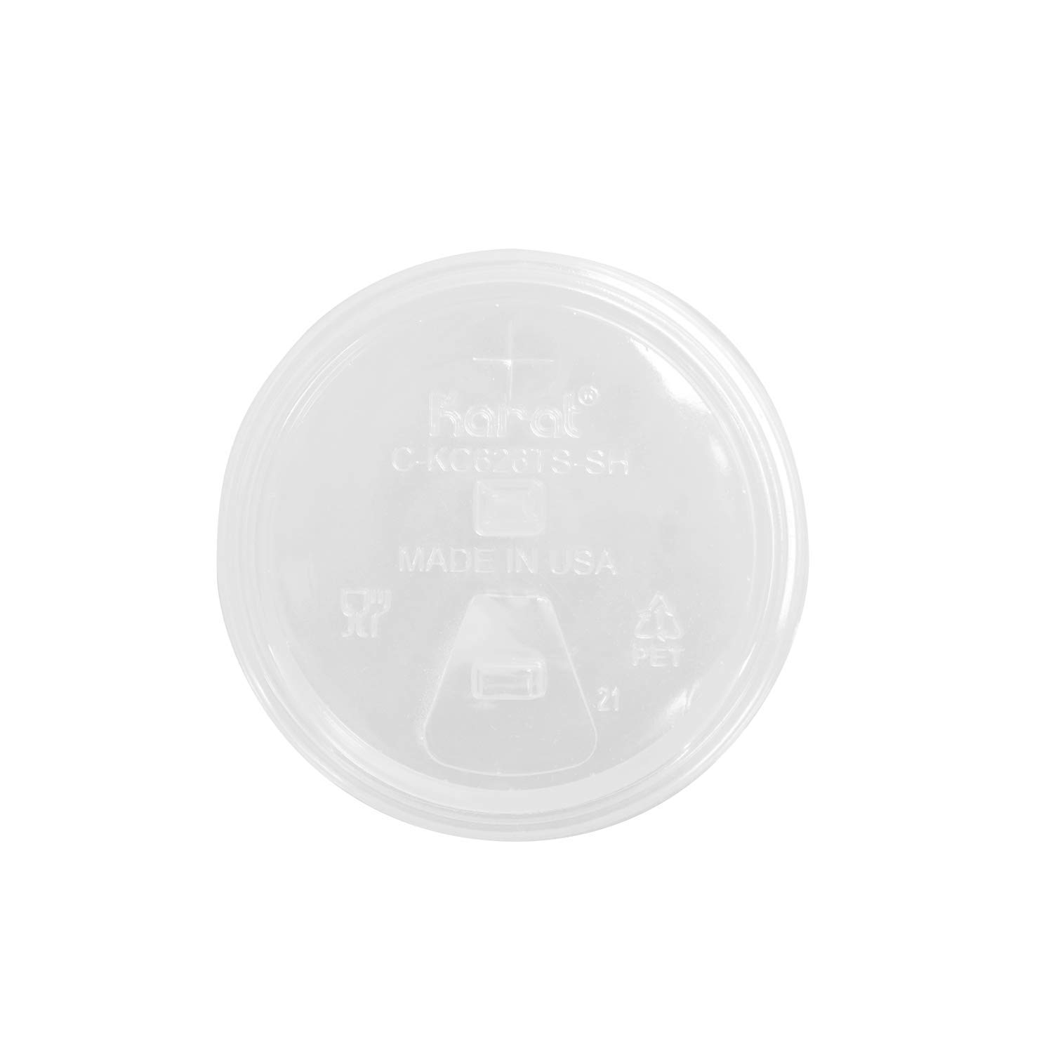 Strawless Sipper Lid for 12-24oz PET Cup (98mm), 1000/case