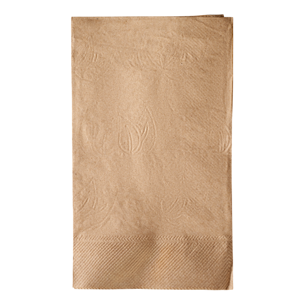 Premium Dinner Napkin 1/8 fold, Kraft, 15