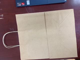 Brown Paper Bag With Twisted Handle  - w12xg7x14h