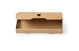 Plain Kraft/Kraft Flatbread Pizza Boxes (E-Flute, 2