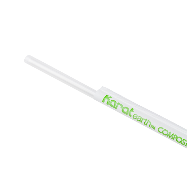 PLA Straws, Giant Paper Wrapped -  8.75