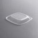 Clear Lid for 160 oz PET Square Bowl, Black - 50/case