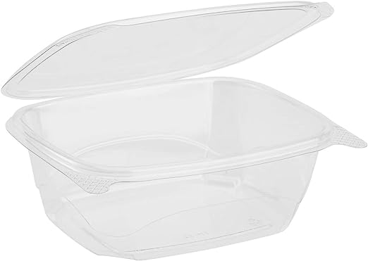 32oz PLA Hinged Deli Container - 200/case
